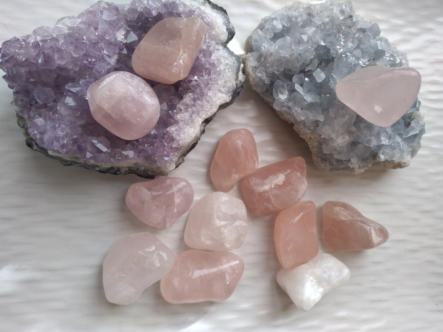 QUARZO ROSA BURATTATO CONFEZIONE 3 PZ