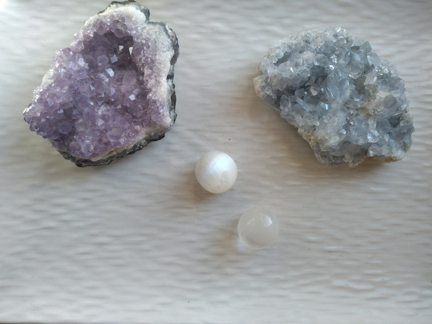 SELENITE SFERE BURATTATE PICCOLE CONFEZIONE 5 PZ