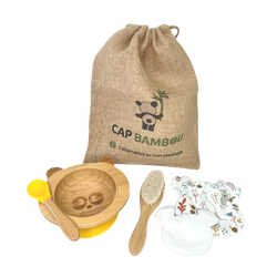 CAP BAMBOO BABY BOX PANDA