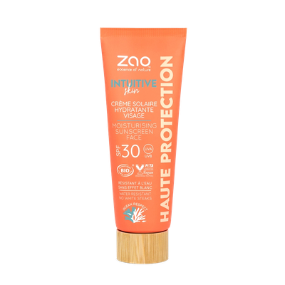 ZAO MAKE-UP CREMA SOLARE IDRATANTE VISO SPF30 Bio Vegana